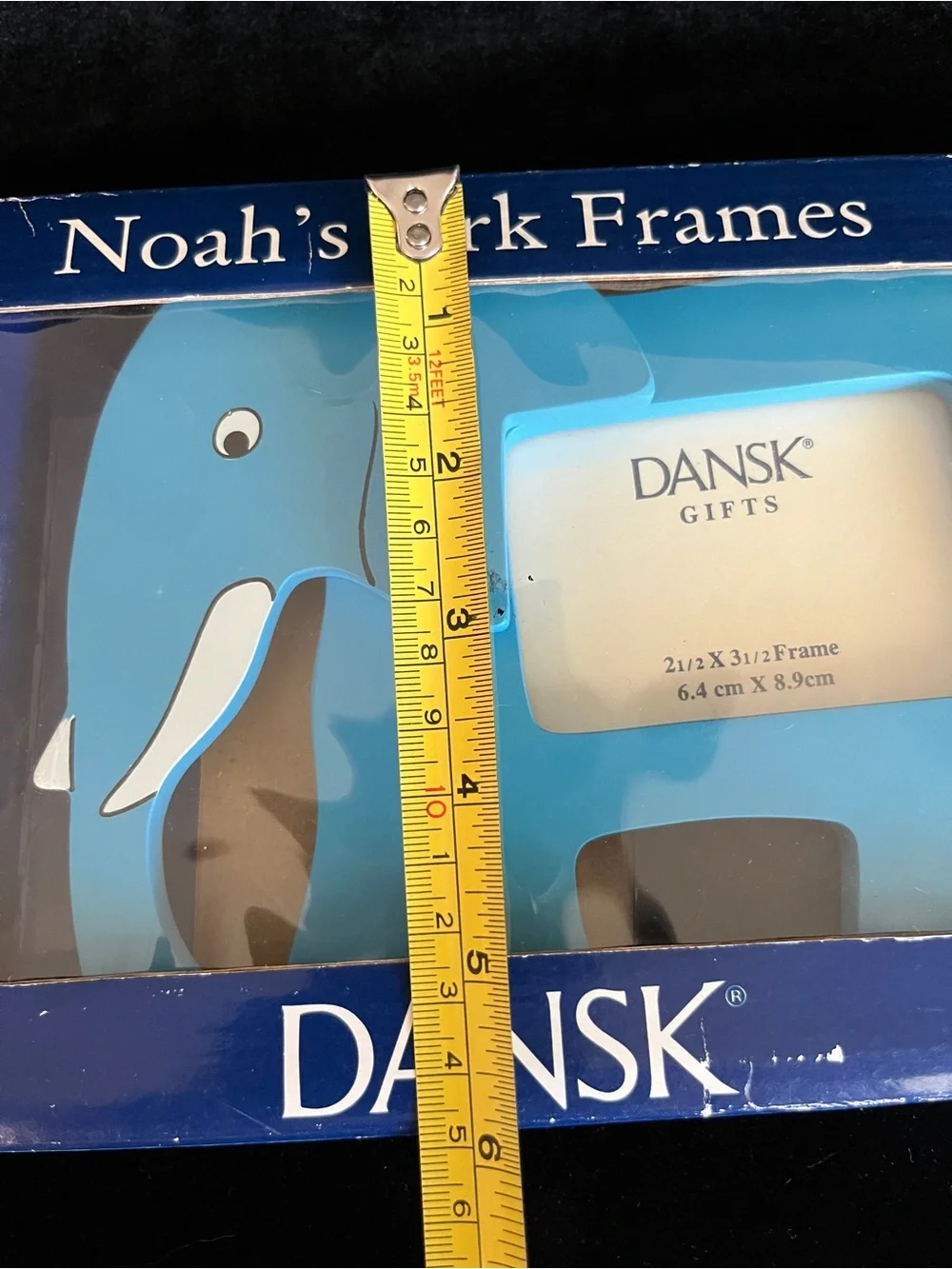 DANSK 3 Picture Frame Set NOAH’S Ark Lion Elephant Tiger New